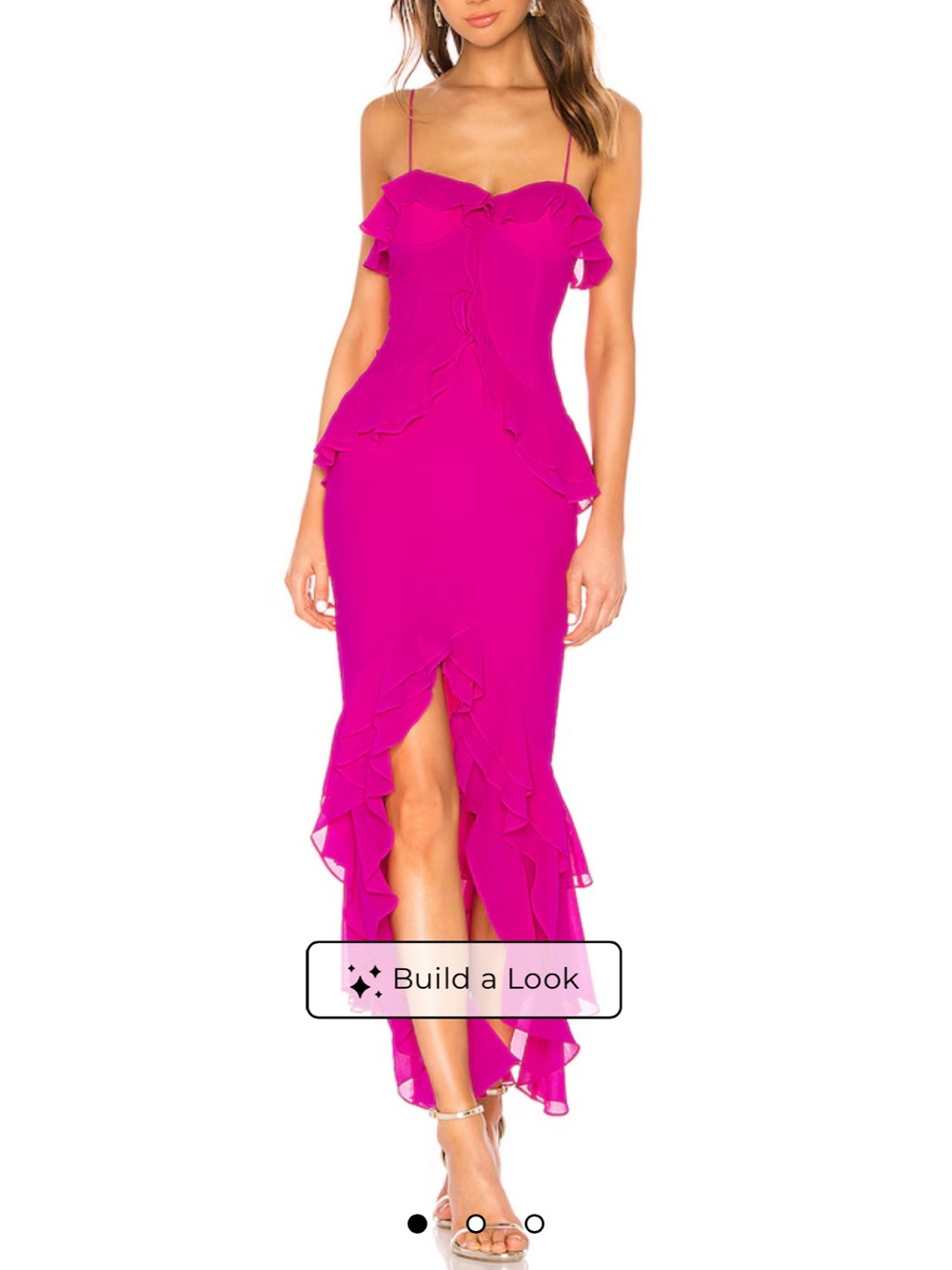 NWT Lovers + Friends Melissa dress in magenta
